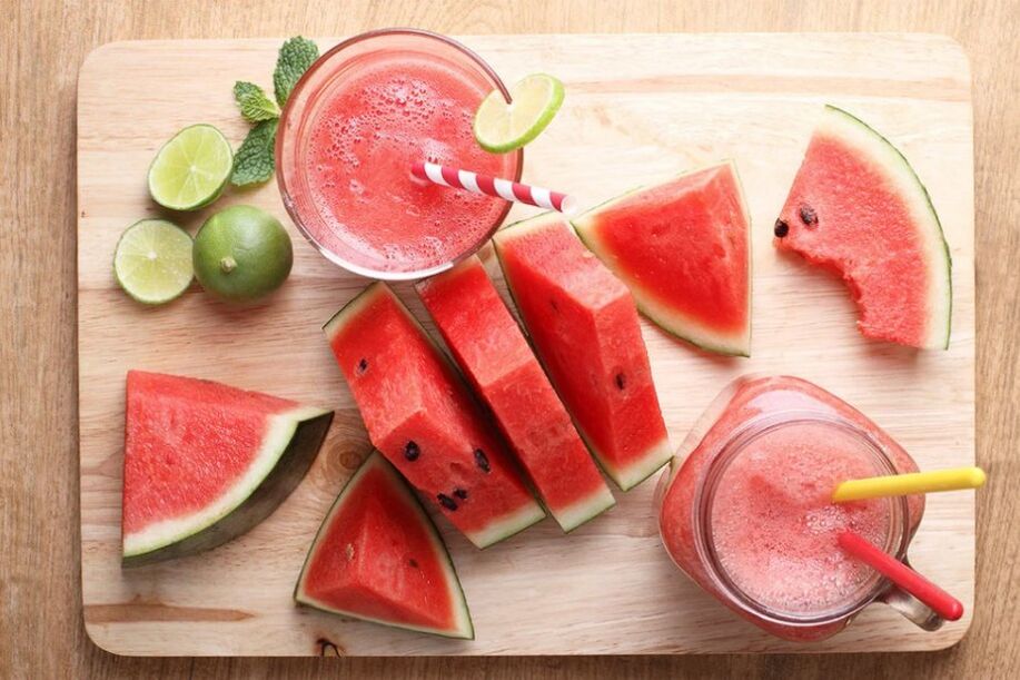 Watermelon weight loss menu